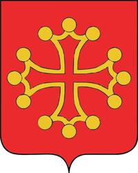 Aufkleber Vinyl Auto Klebe- Wappen Frankreich Wappen Midi Pyrenäen
