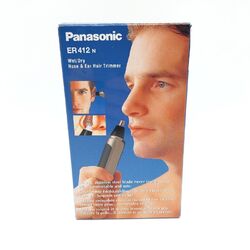 Panasonic Nasen Ohren Haarschneider ER 412 Batteriebetrieb Nasen und Ohrtrimmer 
