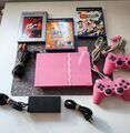 Sony Playstation 2 PS2 Slim Konsole Pink Rosa + 2 Original Controller 3 Spiele 