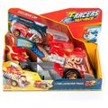 T-Racers Mix'N Rennen - Ranger Feuerwehrauto Presse Launch Aktion Toy Figur Auto