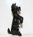 Lauscha Hund Schnauzer Männchen Terrier schwarz Glasfigur Tierfigur Glaskunst
