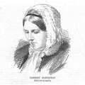 Harriet Martineau erste weibliche Soziologin - antiker Druck 1876