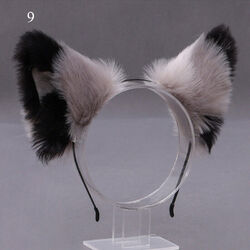 Plüsch Fox Ohr Haarbänder Fell Tier Katze Ohren Stirnband Haar Accessoires 1P E