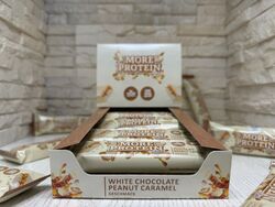 More Nutrition Protein Riegel - 10er Pack - OVP - WHITE CHOCOLATE PEANUT CARAMEL🎁Gratis Geschenk ab 40€ 📦Versandfrei ab 85€