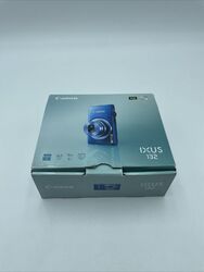 Canon IXUS 132 Digitalkamera mit 8-Fach Opt. Zoom Blau mit Zubehörpaket