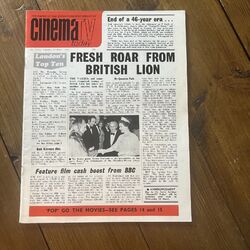 CINO TV HEUTE -- UK Film Industry Trade Magazine -- 22. März 1975 -- SELTEN--