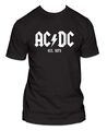 Impact Merchandising AC/Dc Est. 1973 Enganliegend Trikot Unisex Kurzarm T-Shirt
