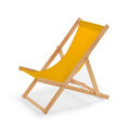 Holz "Sonnenliege" Strandliege Liegestuhl aus Holz Gartenliege N/4  GELB