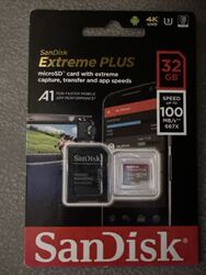 SDSQXBG-032G-GN6MA SanDisk Extreme PLUS Flash-Speicherkarte microSDHC/SD-Adapter