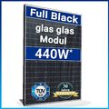 440W Bifazial Glas-Glas-PV Modul in Full Black