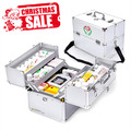Erste Hilfe Koffer Aluminium Medizinbox Notfallkoffer Medizinkoffer Alukoffer