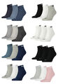Puma Unisex Quarter Socken Sneaker im Retro Design knöchelhoch Unisex 6er Pack