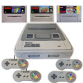 SNES Retro Konsole Super Nintendo dazu Auswahl: Super Mario Kart, World, Zelda
