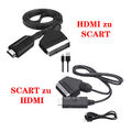 HDMI zu SCART Konverter SCART auf HDMI Adapter Video Audio Konverter Videokabel
