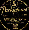 EDDIE LANG'S ORCH. Freeze an' melt / ARMSTRONG HOT FIVE West End Blues 78' X2780