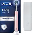 BRAUN Oral-B Pro 1 Cross Action elektrische Zahnbürste Timer rosa B-Ware