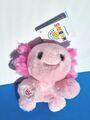 Build A Bear Mini Bohnen rosa Axolotl brandneu mit Etikett Plüschtier ca. 20 cm