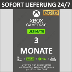 XBOX Game Pass Ultimate 3 Monate & XBOX Live Gold Mitgliedschaft (90 Tage) 24/7SOFORT LIEFERUNG 24/7 ✔️ XBOX ✔️ PC