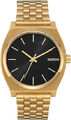 Nixon Time Teller Herren Armbanduhr Quarz Edelstahl Gold Schwarz | eUVP 125 €