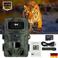 Wildkamera 36MP 4K Video Jagdkamera Bewegungsmelder IR Nachtsicht +SD Karte