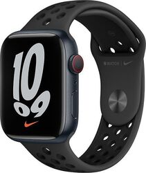 Apple Watch Nike Series 7 41 mm Aluminiumgehäuse mitternacht am Nike SportarmbanGut: Deutliche Gebrauchsspuren, voll funktionstüchtig