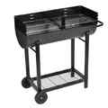  Barbecue Grill BBQ Grillwagen Smoker Holzkohlegrill Kohlegrill Standgrill vidaX