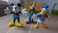 3 Mickey Mouse Figuren : Donald,Goofy,Mickey