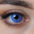 Kontaktlinsen farbig blau ohne Stärke blaue Jahreslinsen Funlinsen + Behälter
