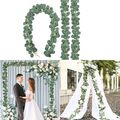 200 CM Künstliche Eukalyptus Girlande Hängen Rattan Hochzeit Grün Wohnkultur