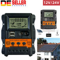 30A 12V-24V Solar Laderegler Ladegerät Controller Daul-USB Digital Solarpanel DE