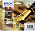4 Epson Druckerpatronen Tinte 16 XL T1636 BK / C / M / Y Multipack