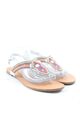 BODYFLIRT Dianette-Sandalen Damen Gr. DE 39 silberfarben-pink-blassgelb Elegant