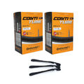 2x Continental Fahrrad Schlauch MTB 27,5 Zoll 47/62-584 SV 42 mm + Reflexband