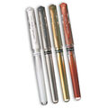 4er uni-ball Gel Tintenroller SIGNO broad UM-153 Etui gold silber weiß bronze