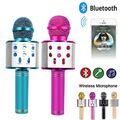 Bluetooth Mikrofon Tragbares Handmikrofon für Kinder und Erwachsene Karaoke Neu