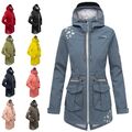 Marikoo Damen Softshell Outdoor Jacke Übergangs Funktions Regen Mantel Ulissaa