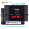 Sandisk ULTRA 3D SSD 2.5" SATA 3 2TB 1TB 500GB 250GB Internal Solid State Drive