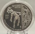 IBEROAMERICANA SILVER MÜNZE MEXICO 5 PESOS 2008 - OLYMPISCHE SPIELE