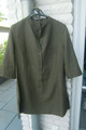 Leinen Tunika ,Longbluse ,Bluse  ,Mark Adam , khaki /grünGr 42,Neuwertig