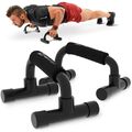 Liegestützgriffe Push up Stand Bar Krafttraining Sportgriffe Fitness - Schwarz