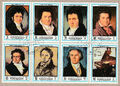 ZD Ludwig van Beethoven, Gemälde verschiedener Altersstufen und sein Klavier 36