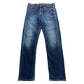 Levis 505 Jeans Hose W34 L32 Blau Stretch Schrittlänge 81 cm Dunkle Waschung