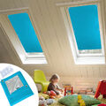 Dachfenster Rollo Verdunkelung Thermo Sonnenschutz Saugnäpf 96% UV-Schutz Blau
