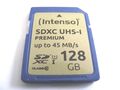 128GB SDXC UHS-I Card Class 10 PREMIUM ( 128 GB SDXC Karte ) INTENSO gebraucht