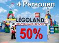 ✅ 50% LEGOLAND für 4 Personen online Gutschein Rabatt Eintrittskarten Tickets