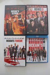 Ocean's 11, 12, 13 und 8 DVD Blu-Ray Sammlung