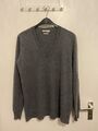 ZARA Damen Strickpullover Gr. M Grau 100% Kaschmir