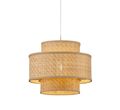 Design Pendelleuchte Bambus Natur Deckenleuchte Hängelampe Lampe Korb  "Trinidad