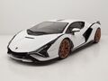 Lamborghini Sian FKP 37 2019 weiß Modellauto 1:18 Bburago