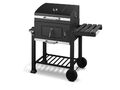 GRILLMEISTER Toronto Click Charcoal Barbecue Holzkohle Grill schwarz/silber